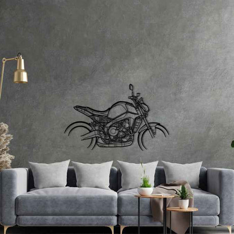 MT-09 2021 Silhouette Metal Wall Art