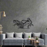 VFR800 Silhouette Metal Wall Art