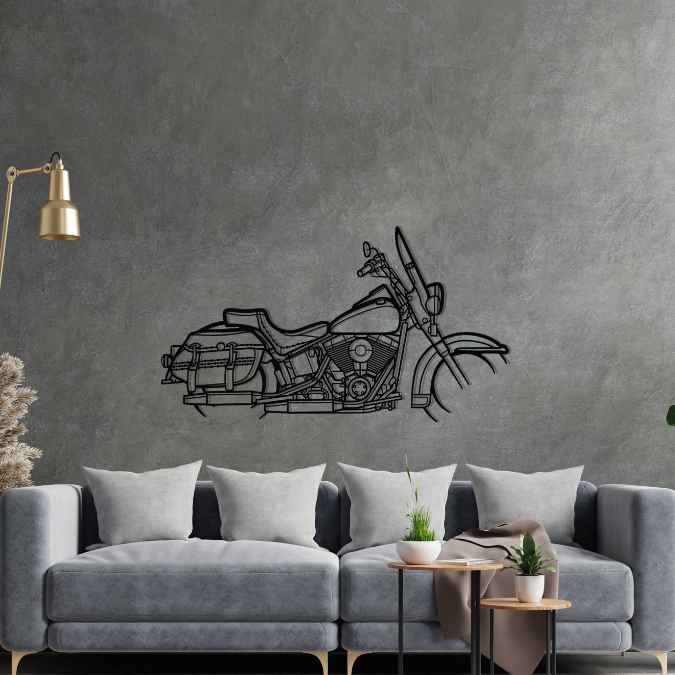 Heritage Softail Silhouette Metal Wall Art