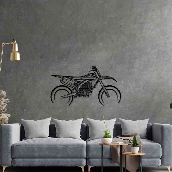 YZF450 2018 Silhouette Metal Wall Art