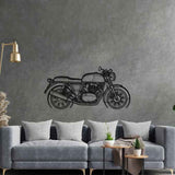 Continental GT650 Silhouette Metal Wall Art