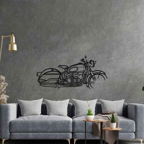 R60/2 1963 Silhouette Metal Wall Art