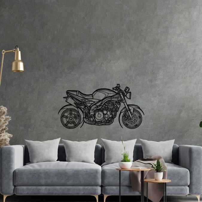 Speed Triple 2007 Silhouette Metal Wall Art