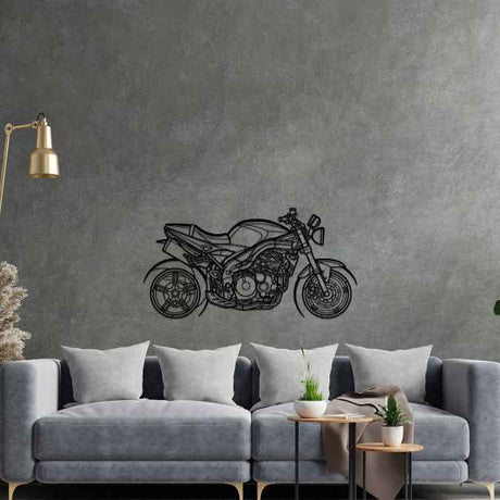 Speed Triple 2007 Silhouette Metal Wall Art