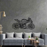 RSV4 RR 2019 Silhouette Metal Wall Art