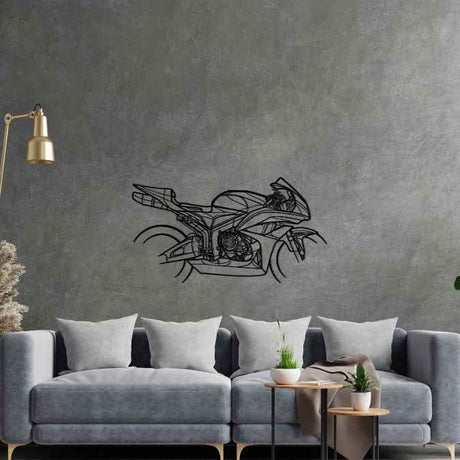 CBR600 Silhouette Metal Wall Art