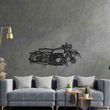 Black Shadow Silhouette Metal Wall Art