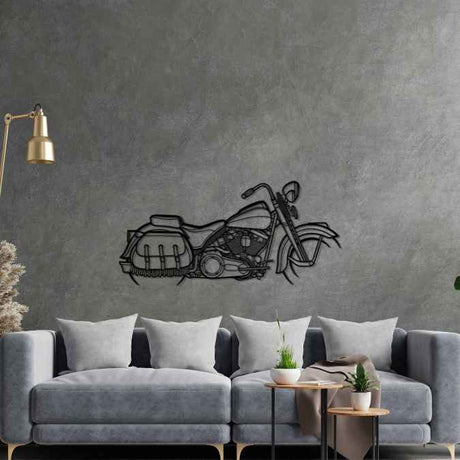 FLSTS Heritage Springer Silhouette Metal Wall Art