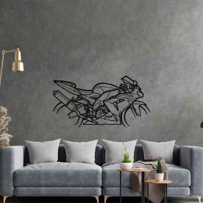 Ninja ZX-10R 2005 Silhouette Metal Wall Art