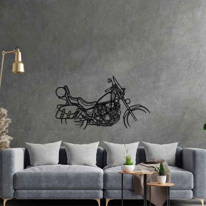 Virago XC1100 1997 Silhouette Metal Wall Art