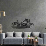 Softail Slim S 2017 Silhouette Metal Wall Art