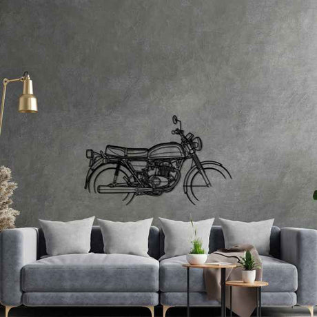 CB200 1974 Silhouette Metal Wall Art