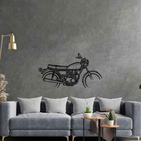 650E XS 1978 Silhouette Metal Wall Art