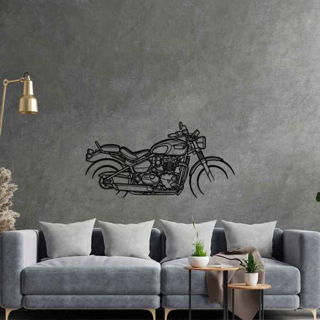 Bonneville Speedmaster 2022 Silhouette Metal Wall Art