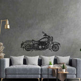 XVZ1300 Royal Star 1996 Silhouette Metal Wall Art