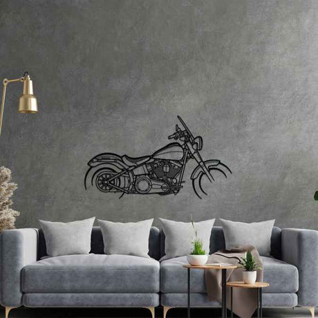 Softail Slim 2015 Silhouette Metal Wall Art