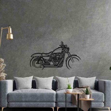 Sportster Iron 883 2017 Silhouette Metal Wall Art