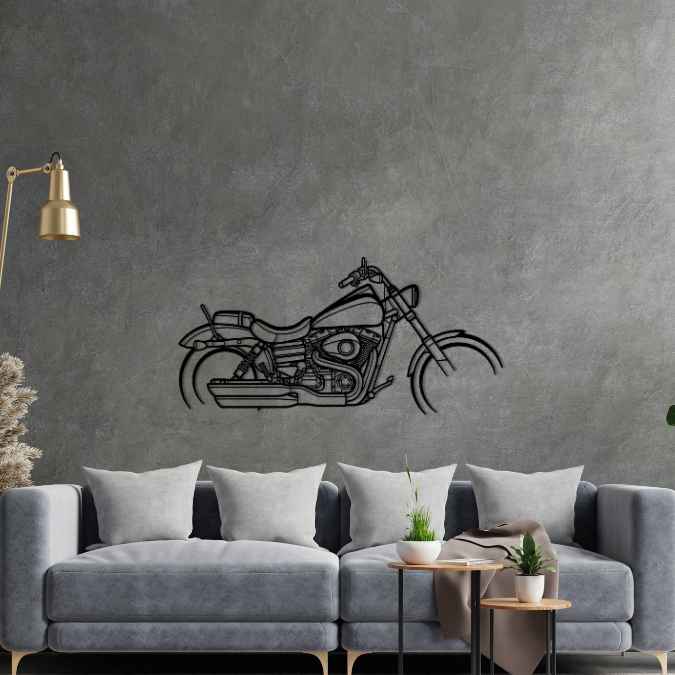 Wide Glide 2015 Silhouette Metal Wall Art