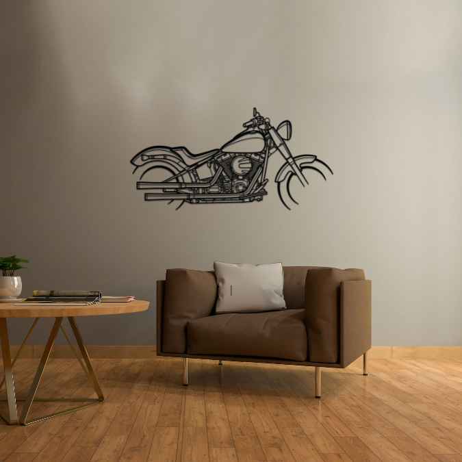 Softail Slim 2017 Silhouette Metal Wall Art