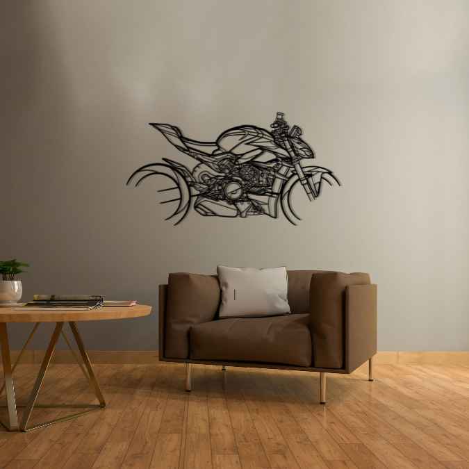 StreetFighter V4 SP Silhouette Metal Wall Art