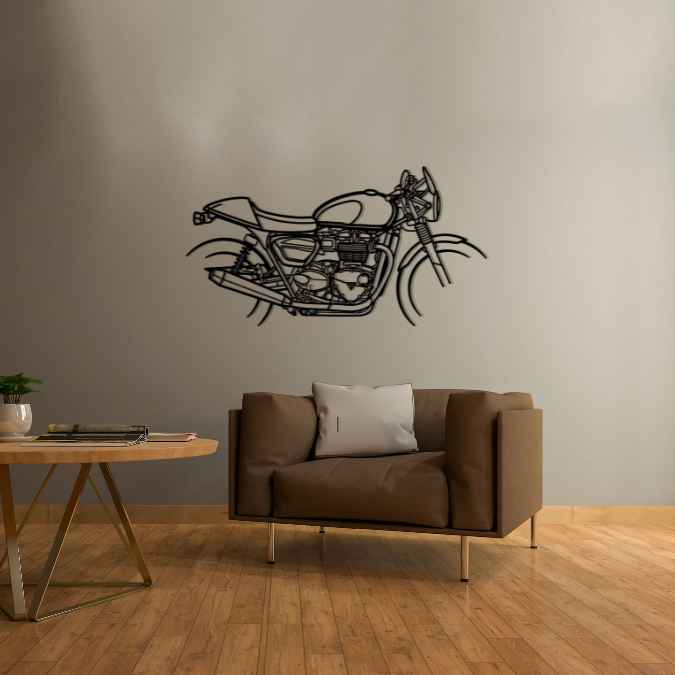 Street Twin 2020 Silhouette Metal Wall Art