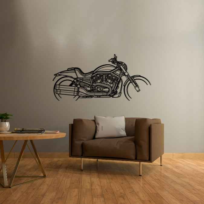 VRSCDX Night Rod Special 2012 Silhouette Metal Wall Art