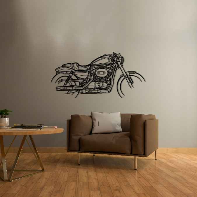 XL1200 Sportster Roadster 2019 Silhouette Metal Wall Art