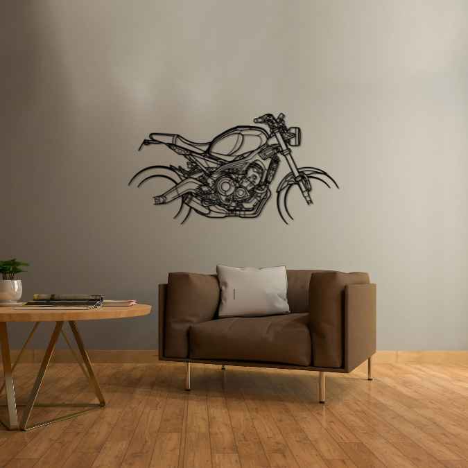 XSR 900 2019 Silhouette Metal Wall Art