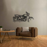 Classic 500 Silhouette Metal Wall Art