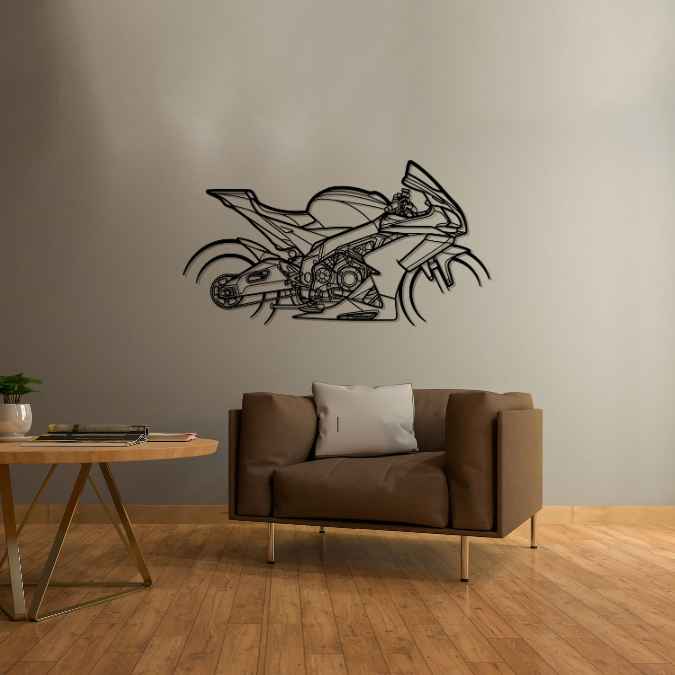 RSV4 RF 2017 Silhouette Metal Wall Art