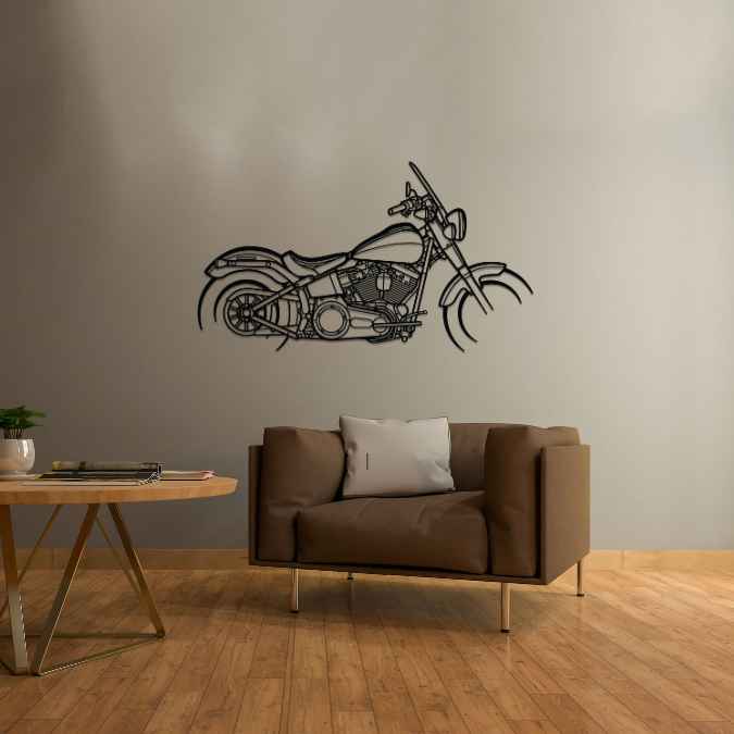 Softail Slim 2015 Silhouette Metal Wall Art