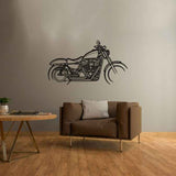 Sportster Iron 883 2017 Silhouette Metal Wall Art