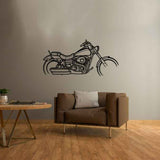 Wide Glide 2015 Silhouette Metal Wall Art