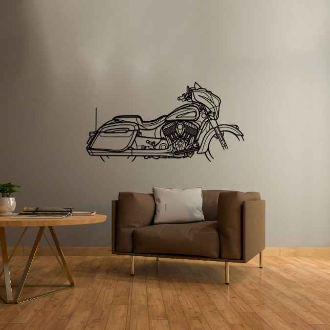 Chieftain Limited 2023 Silhouette Metal Wall Art