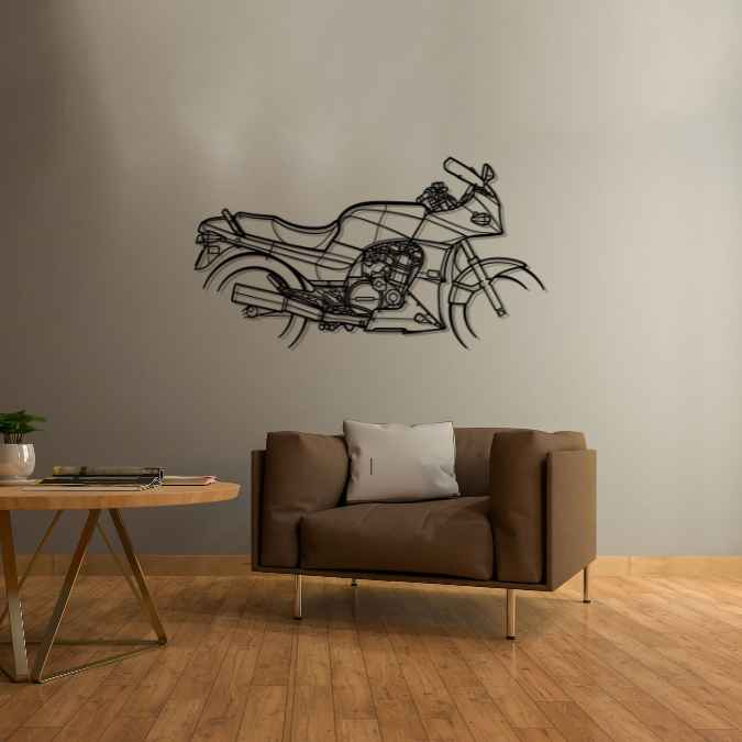 GPz 900R Ninja 1985 Silhouette Metal Wall Art