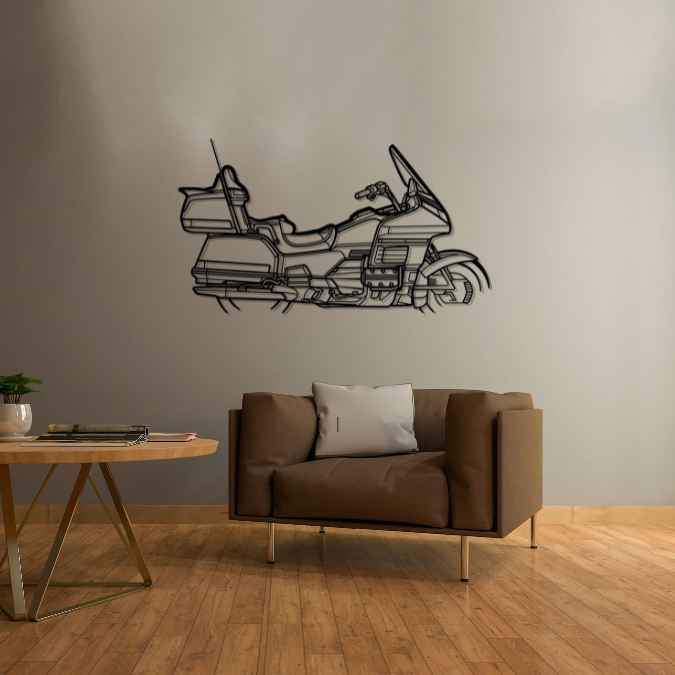 Gold Wing SE 2000 Silhouette Metal Wall Art