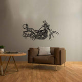 Virago XC1100 1997 Silhouette Metal Wall Art