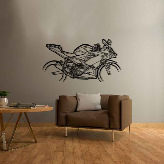 Ninja 400 2021 Silhouette Metal Wall Art