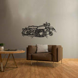 Black Shadow Silhouette Metal Wall Art