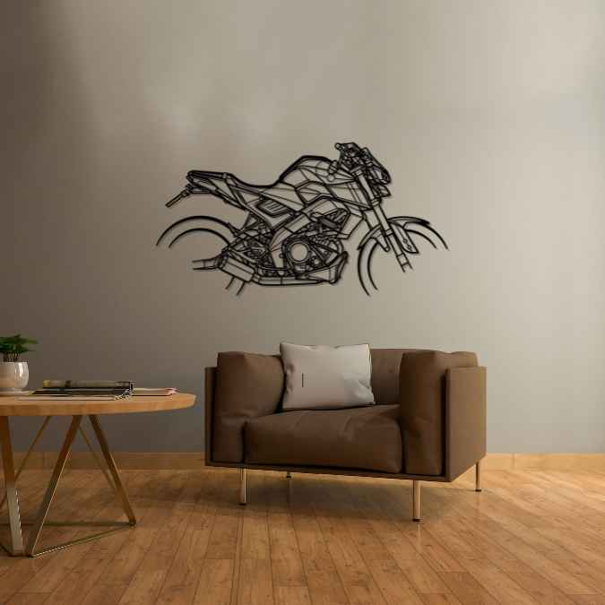 MT125 2020 Silhouette Metal Wall Art