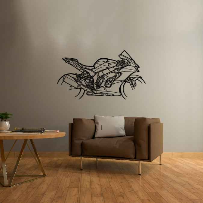 ZX10R 2021 Silhouette Metal Wall Art