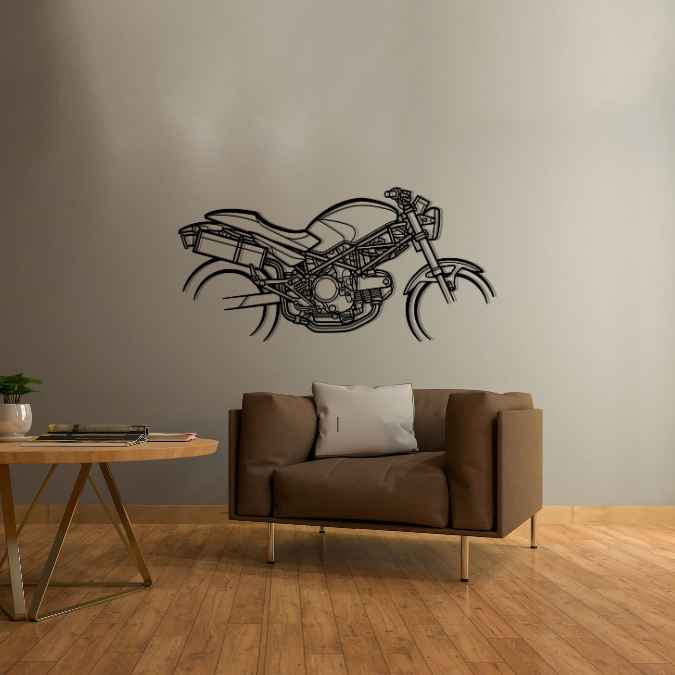 Monster 620 2004 Silhouette Metal Wall Art