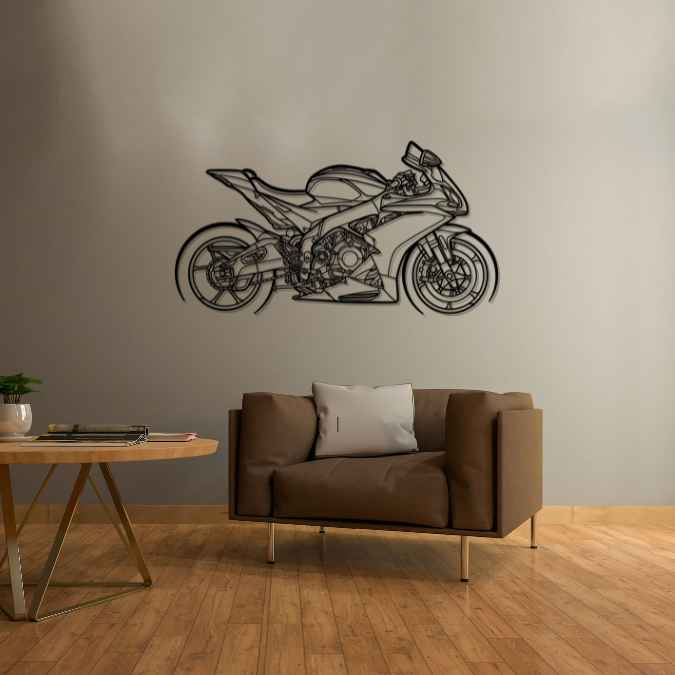 RSV4 RR 2019 Silhouette Metal Wall Art