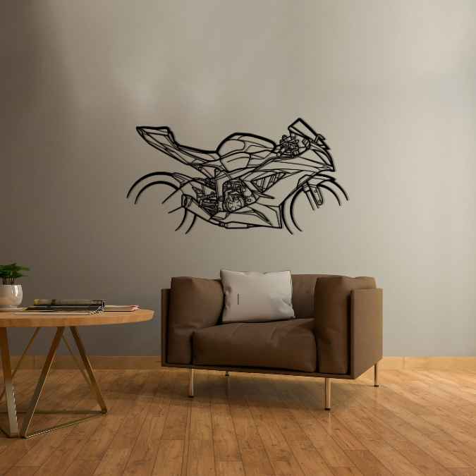 Ninja ZX-6R 2016 Silhouette Metal Wall Art