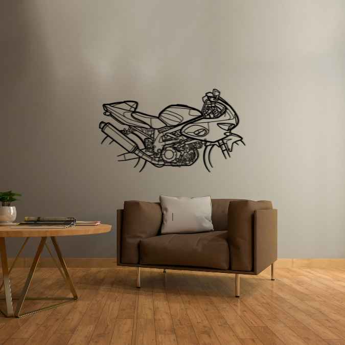 TL 1000 Supersport 1997 Silhouette Metal Wall Art