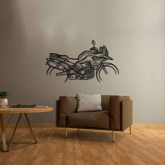 F 750 GS 2022 Silhouette Metal Wall Art