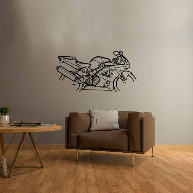 Fireblade 2001 Silhouette Metal Wall Art