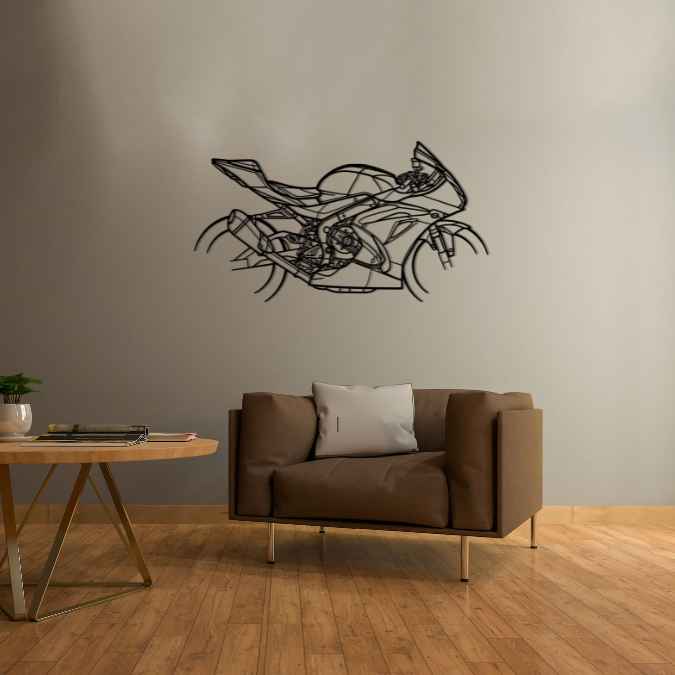 GSX R 1000R 2017 Silhouette Metal Wall Art