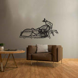 Chieftain Dark Horse 2019 Silhouette Metal Wall Art