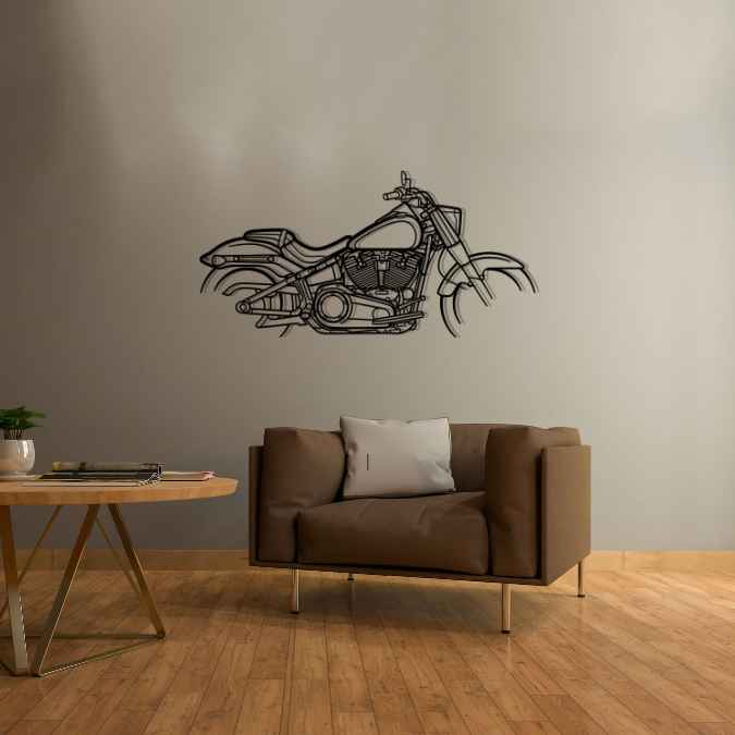 Fat Boy 2022 Silhouette Metal Wall Art